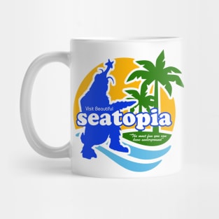 Visit Beautiful Seatopia - Godzilla vs. Megalon Mug